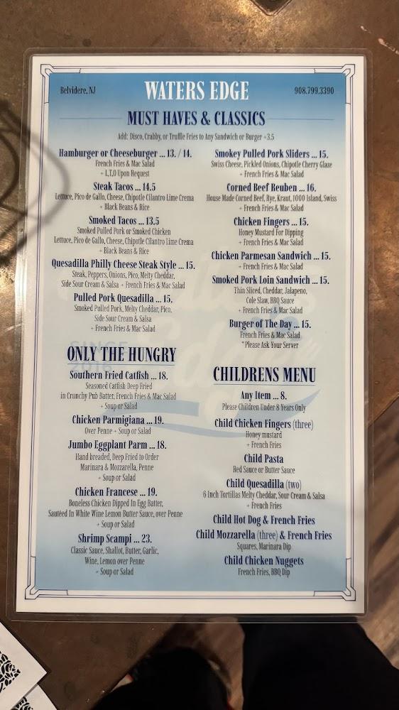 Waters Edge Menu image 2