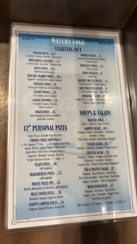 Waters Edge Menu image 3